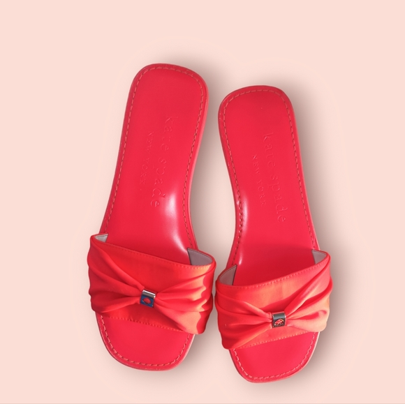 Kate Spade Neon Orange/Pink Sadie Sandals Size 8 - Picture 4 of 17